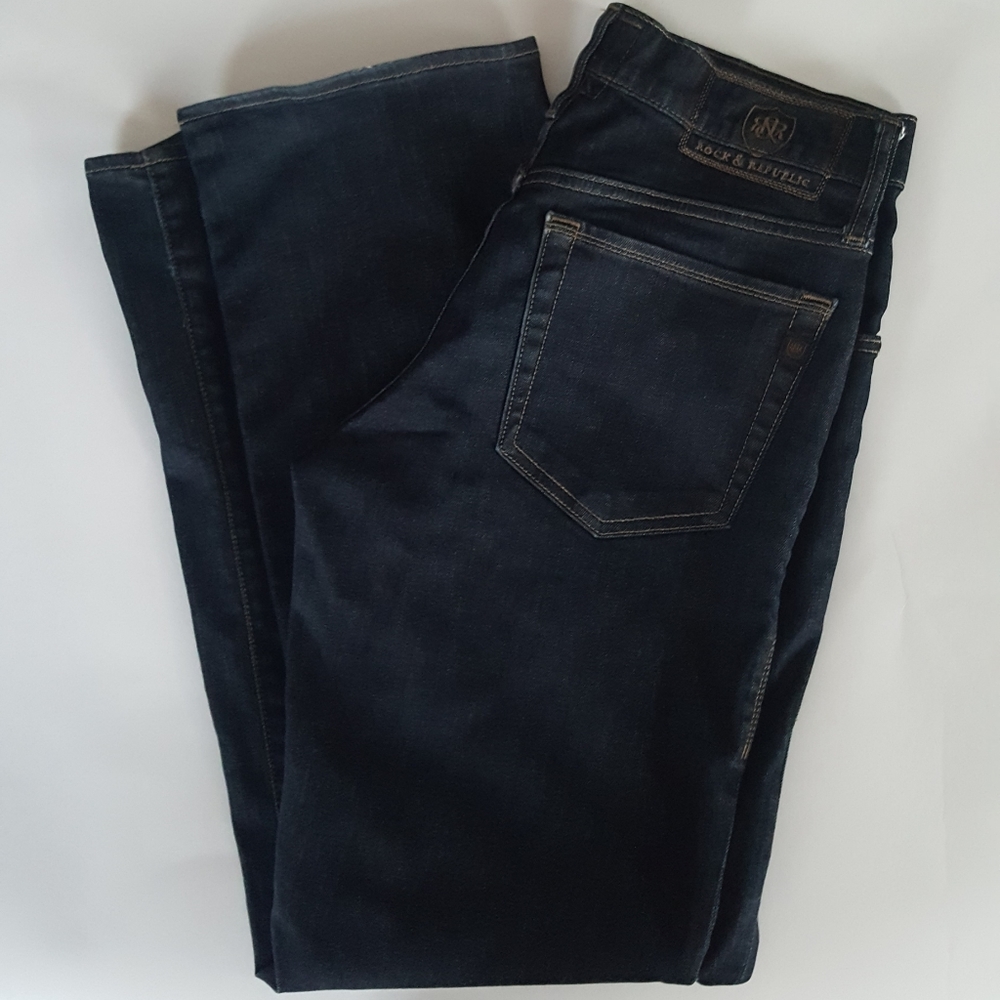 Rock & Republic Men's Neil Straight Jeans. Size 30×30 - Picture 4 of 7